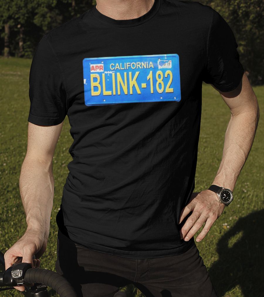 California Blink 182 License Plate APR Expired Tag T-Shirt