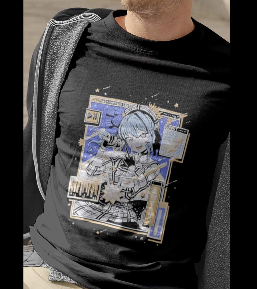 Hoshimachi Suisei GHOST Stellarstill VTuber Idol Celestial Starry Night Aesthetic T-Shirt