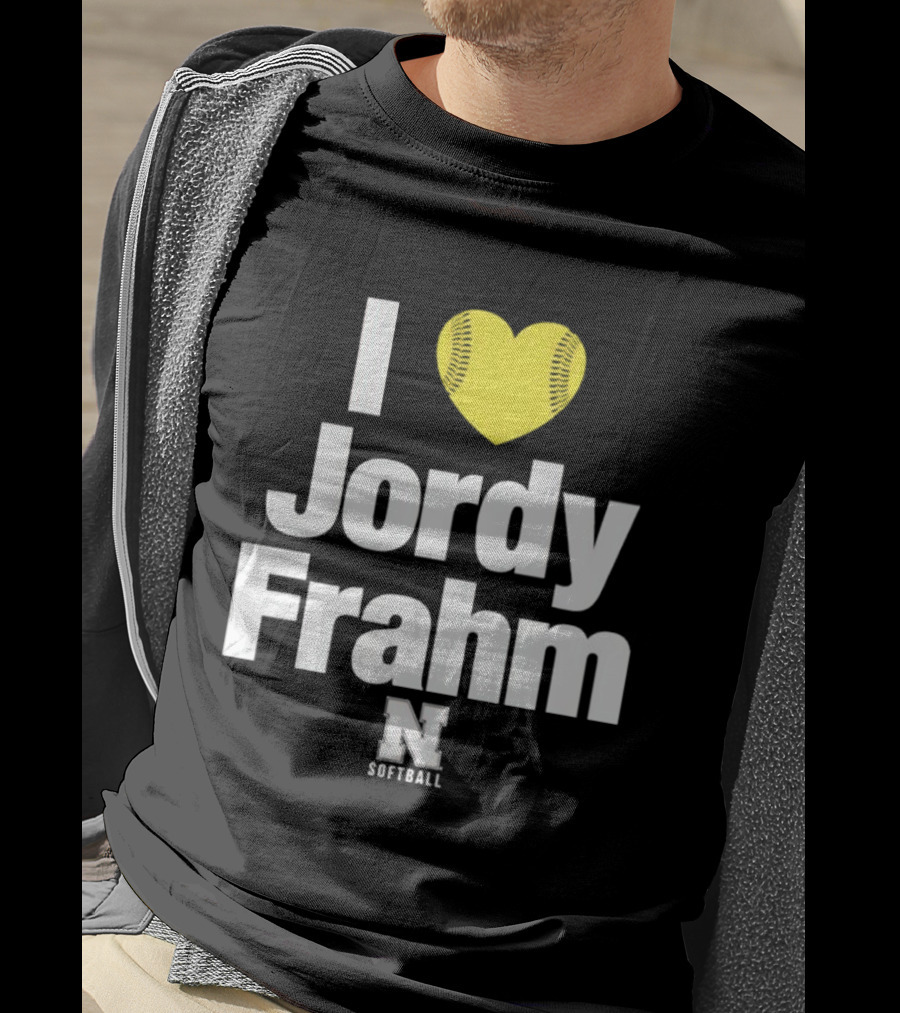 I Heart Jordy Frahm Nebraska Cornhuskers Softball T-Shirt