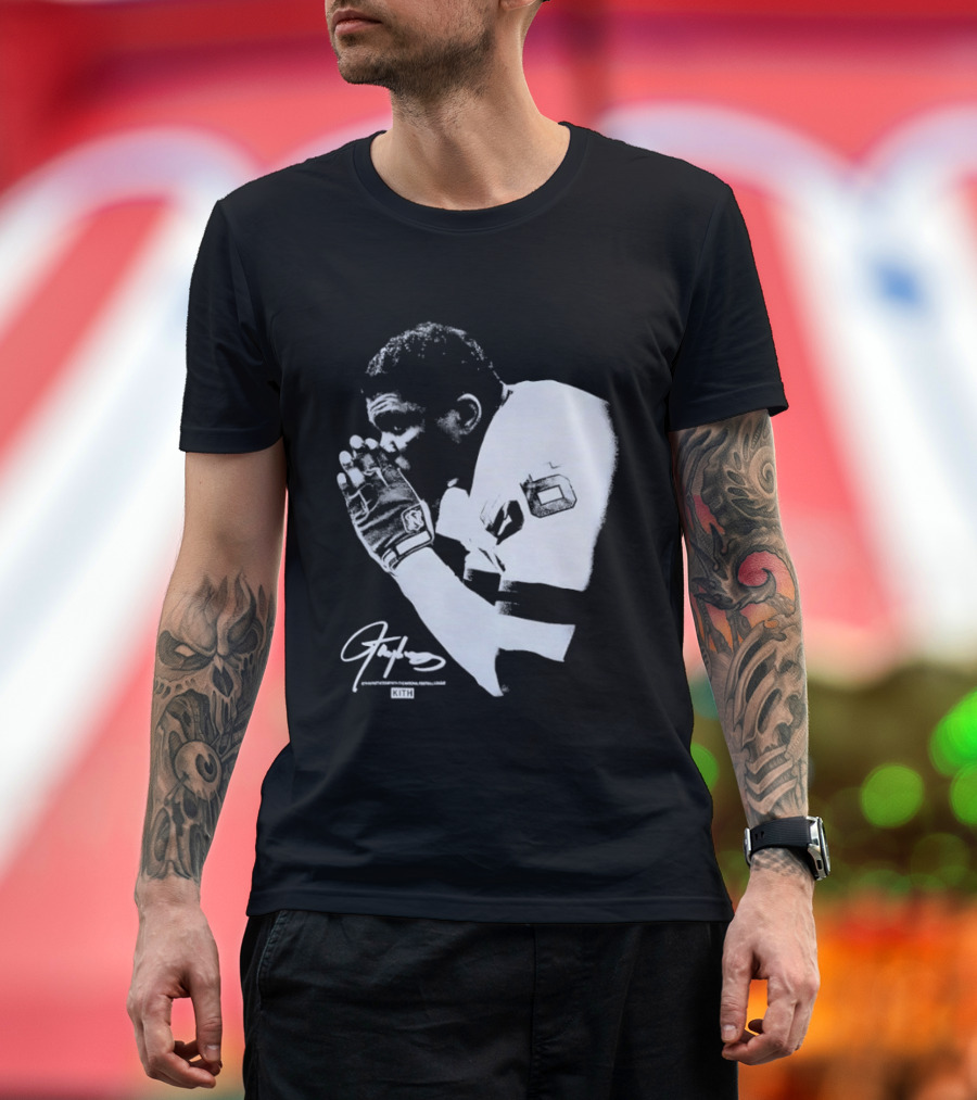 Kith National Football League Lawrence Taylor Praying Hands Signature Edition T-Shirt