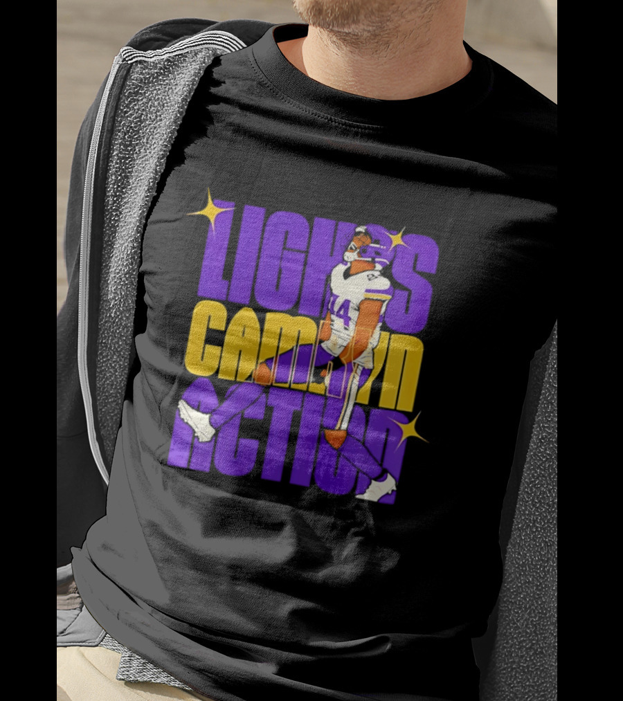 Lights Camryn Action Minnesota Vikings Player 14 T-Shirt