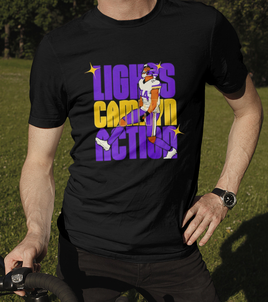 Lights Camryn Action Minnesota Vikings Player 14 T-Shirt