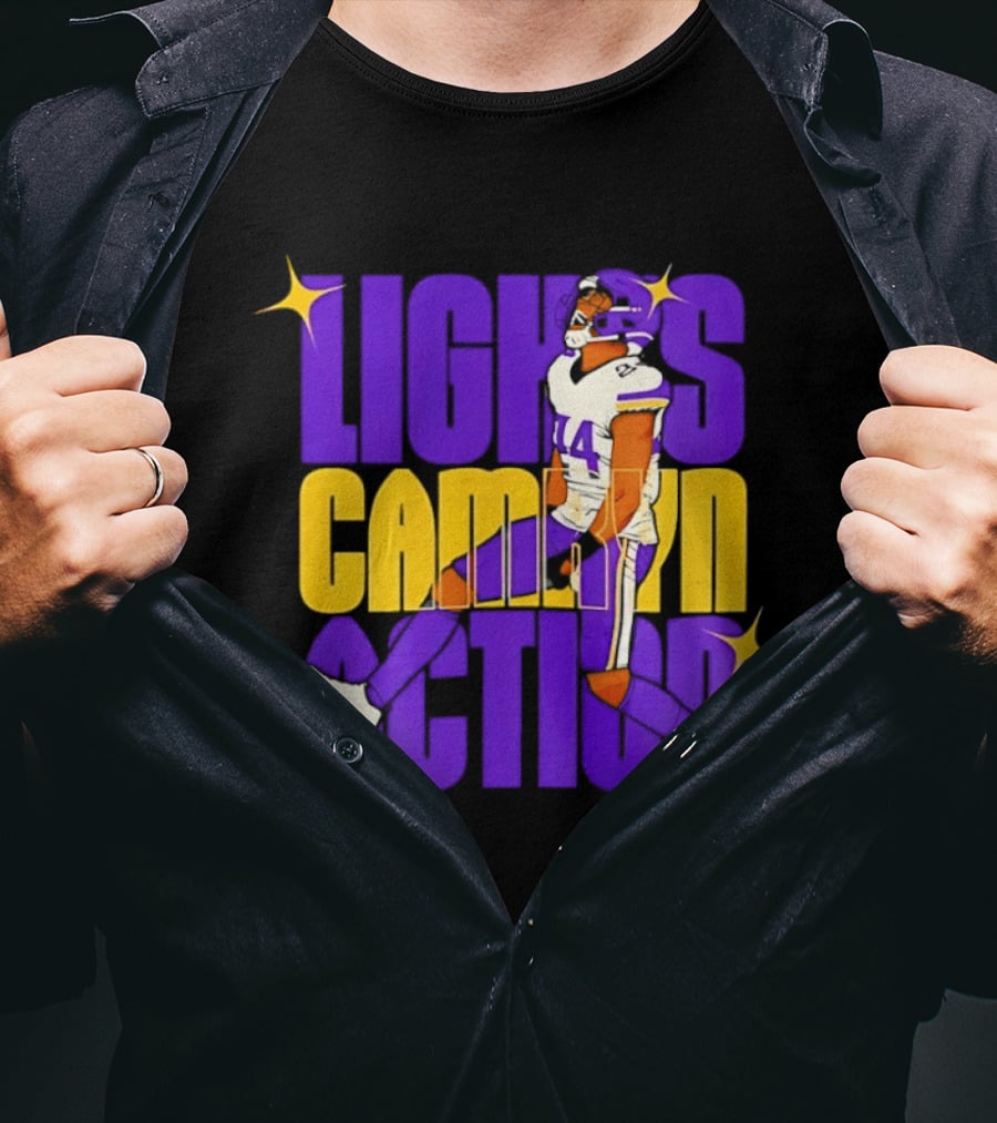 Lights Camryn Action Minnesota Vikings Player 14 T-Shirt