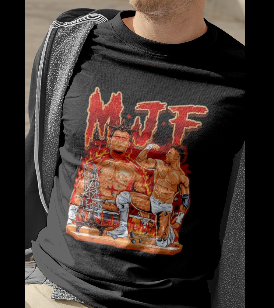 MJF Fiery Devil Dual Persona Wrestling Inferno T-Shirt