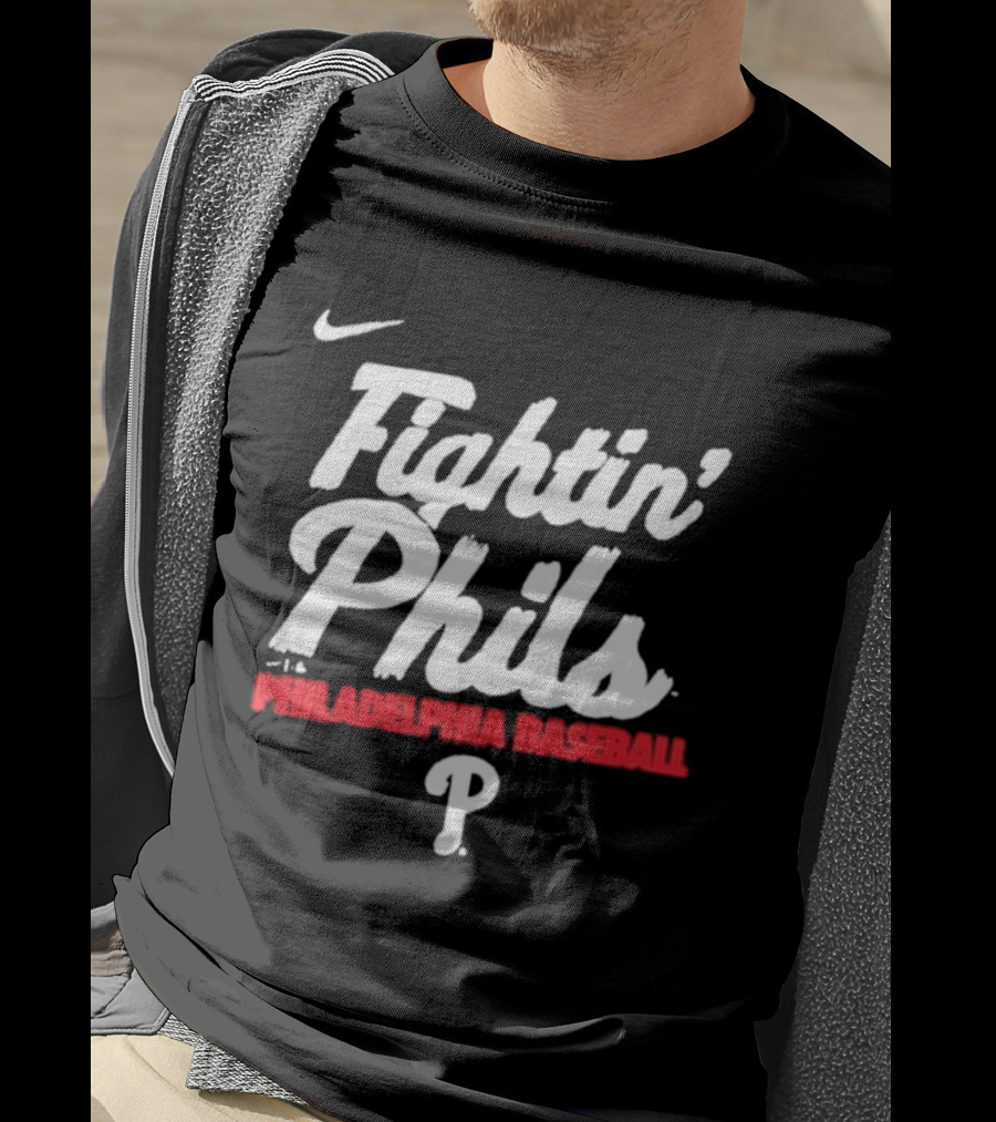 Nike Fightin' Phils Philadelphia Baseball City Connect Handwriting Club T-Shirt