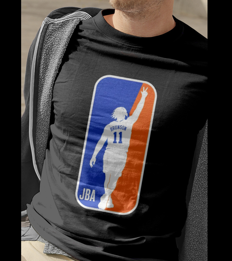 Jalen Brunson 11 JBA Basketball Victory Sign New York T-Shirt