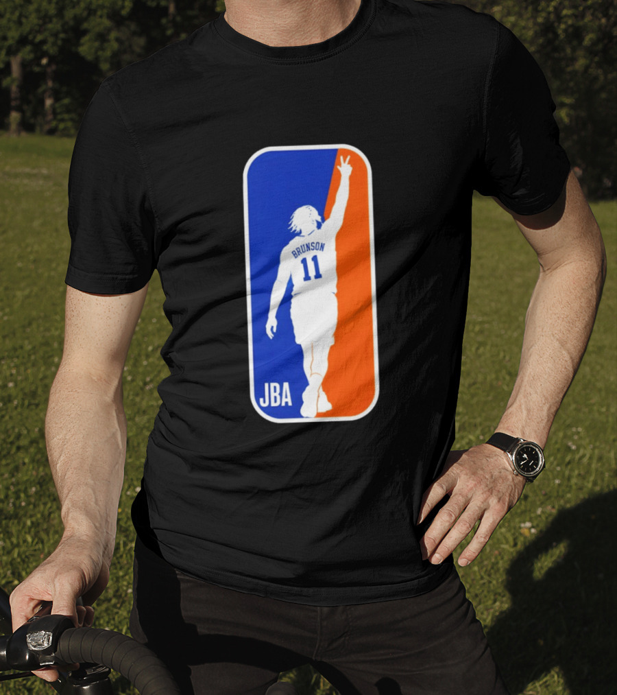 Jalen Brunson 11 JBA Basketball Victory Sign New York T-Shirt