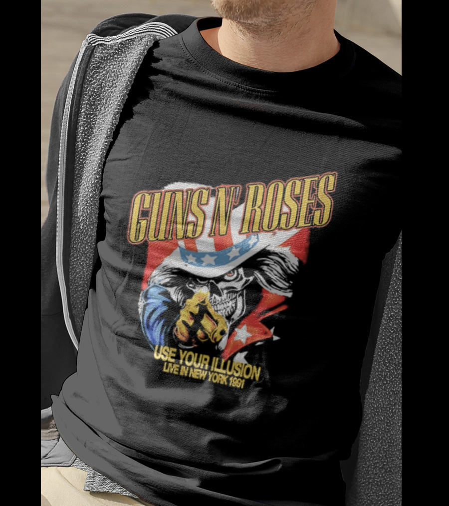 Guns N' Roses Use Your Illusion Live In New York 1991 Uncle Sam T-Shirt