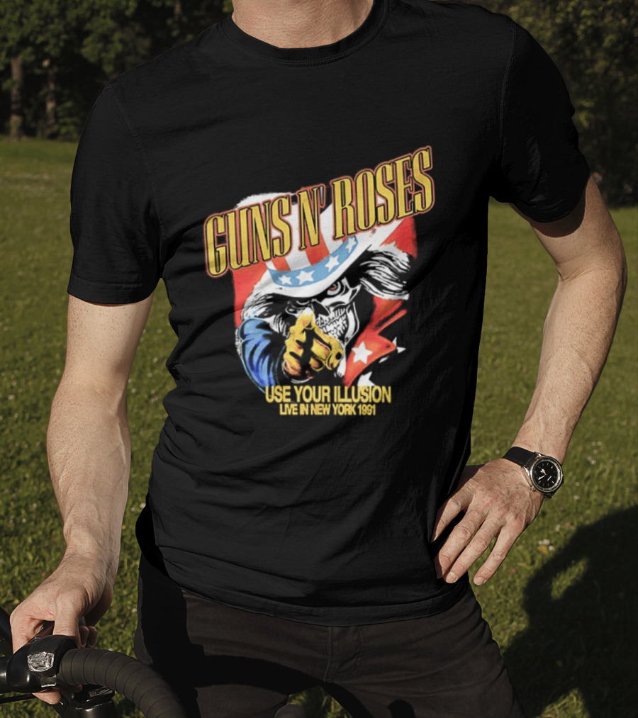 Guns N' Roses Use Your Illusion Live In New York 1991 Uncle Sam T-Shirt