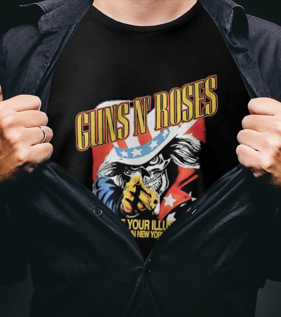 Guns N' Roses Use Your Illusion Live In New York 1991 Uncle Sam T-Shirt