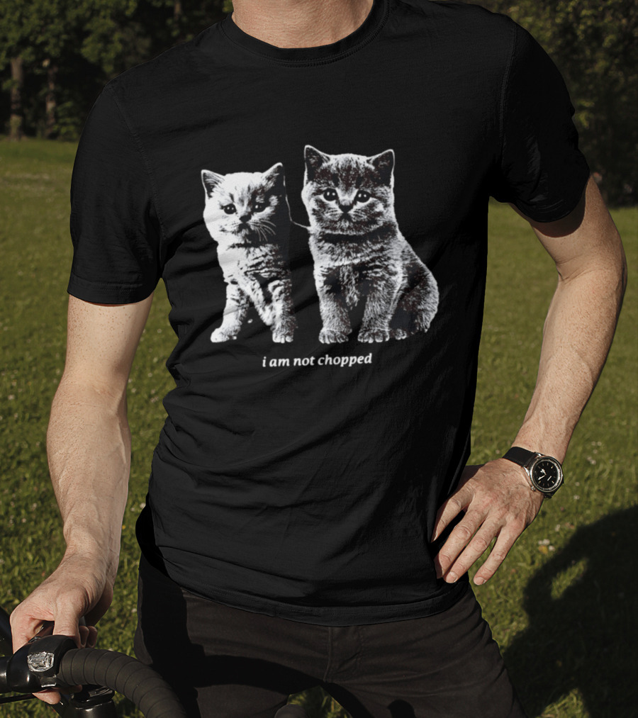 I Am Not Chopped Cats Duo Black And White Kitten T-Shirt