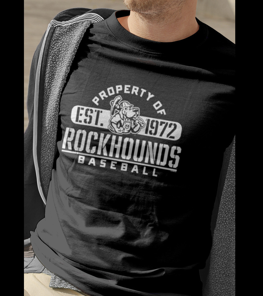 Property Of RockHounds Baseball Est 1972 T-Shirt