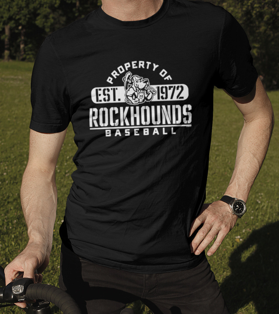 Property Of RockHounds Baseball Est 1972 T-Shirt