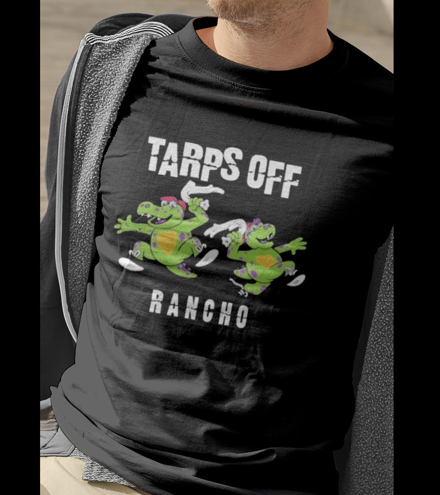 Rancho Cucamonga Quakes Tarps Off Rancho Alligator Fun T-Shirt