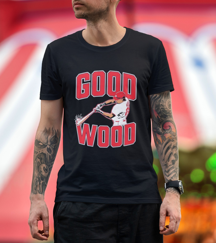Washington Baseball James Wood Good Wood Slugger Swing T-Shirt
