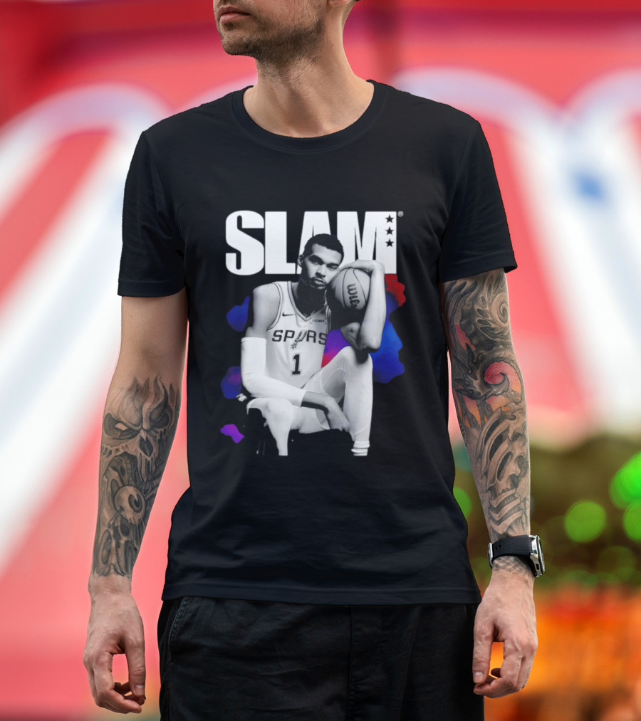 SLAM Victor Wembanyama Spurs Basketball T-Shirt