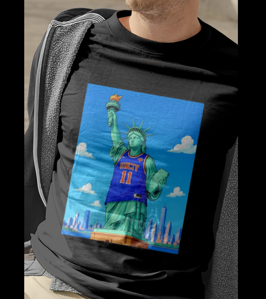 UNCIV 11 Jersey On Statue Of Liberty New York Knicks T-Shirt
