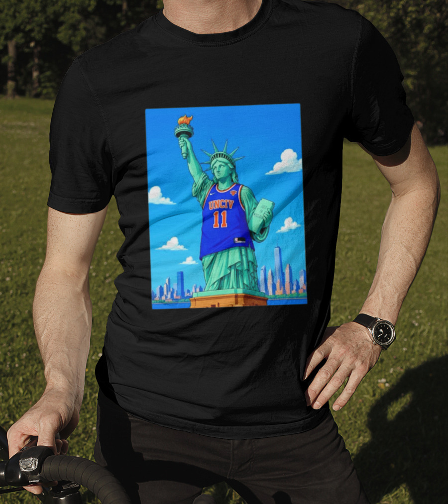 UNCIV 11 Jersey On Statue Of Liberty New York Knicks T-Shirt