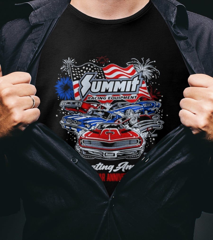 Summit Racing Equipment Celebrating America 1776 2026 250 Year Anniversary T-Shirt