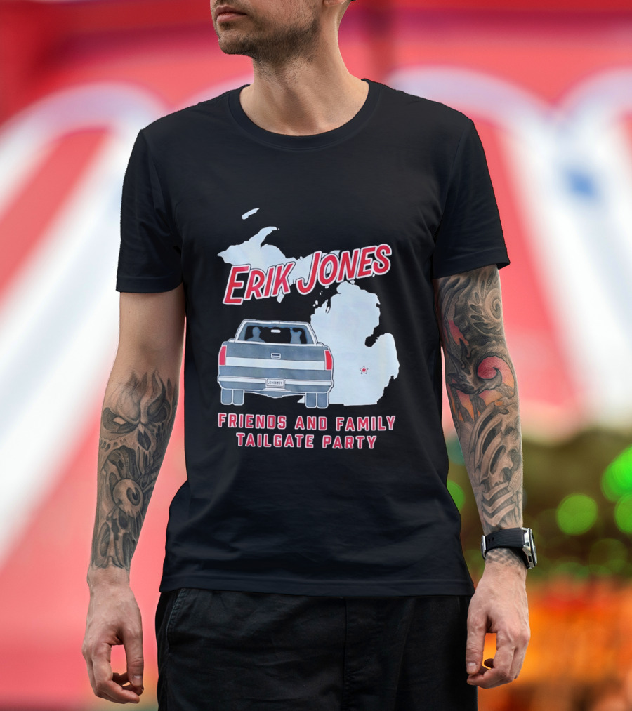 Erik Jones Friends And Family Tailgate Party Jonesboy Legacy Michigan T-Shirt