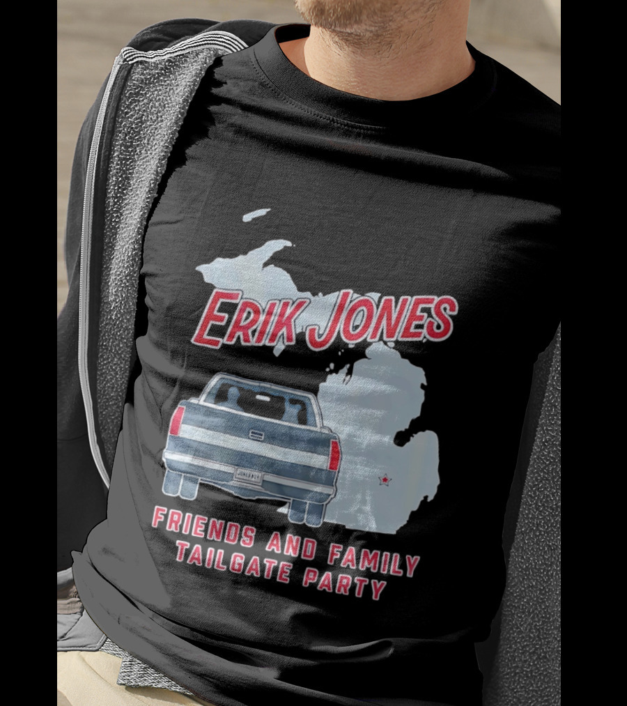 Erik Jones Friends And Family Tailgate Party Jonesboy Legacy Michigan T-Shirt