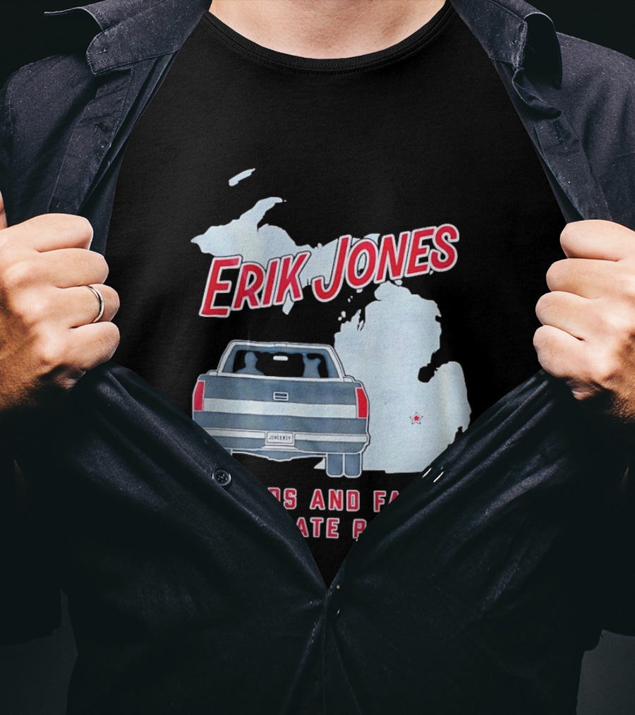 Erik Jones Friends And Family Tailgate Party Jonesboy Legacy Michigan T-Shirt