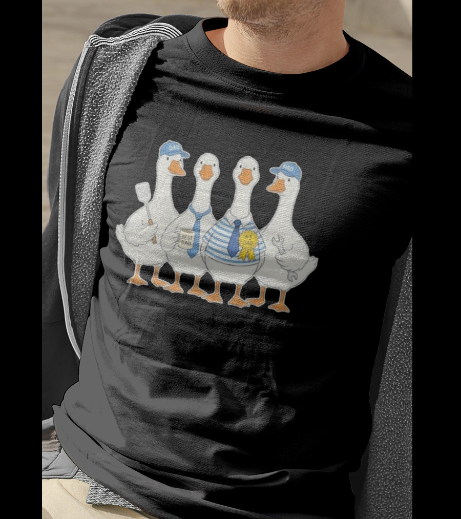 Father's Day Dad Geese Best Dad #1 Dad T-Shirt
