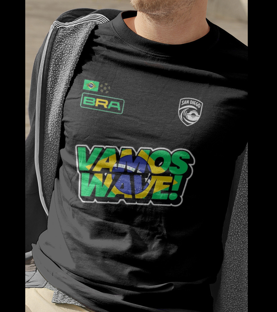 Brazil Vamos Wave San Diego Wave FC 2026 T-Shirt