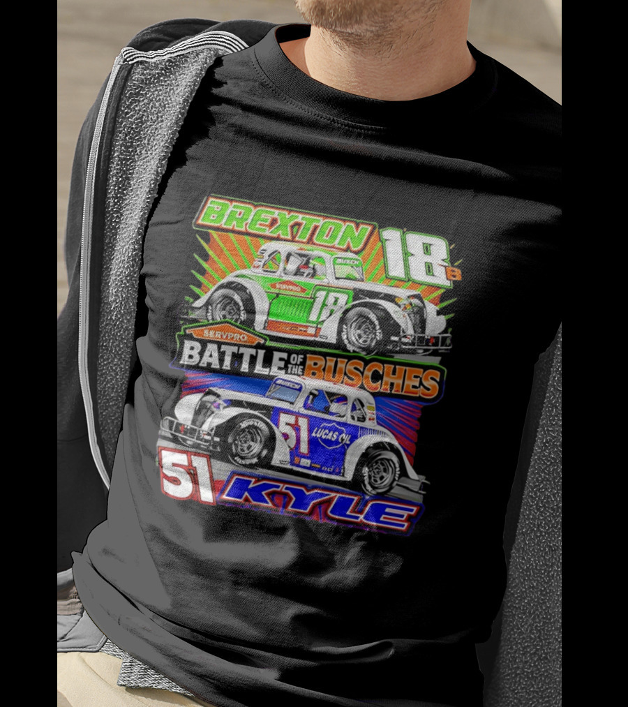 Brexton 18B SERVPRO Battle Of The Busches 51 Kyle Lucas Oil T-Shirt