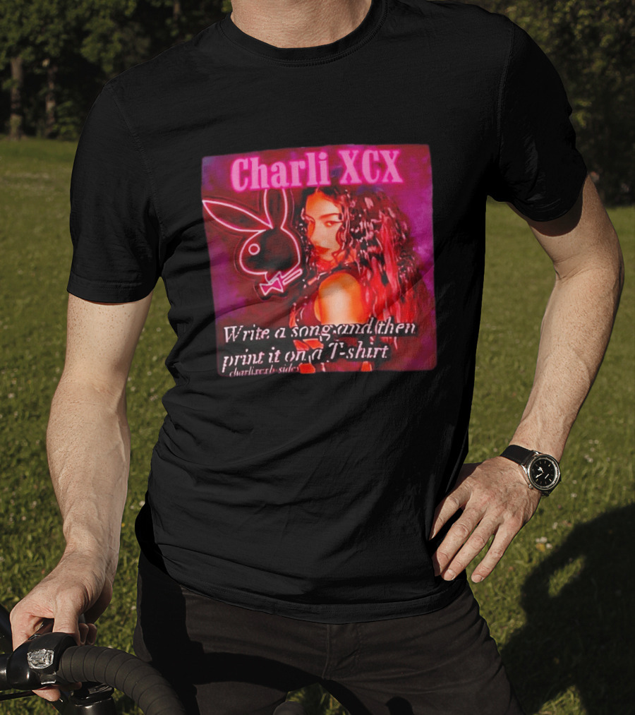 Charli XCX Write A Song And Then Print It On A CharliXCXbySide T-Shirt