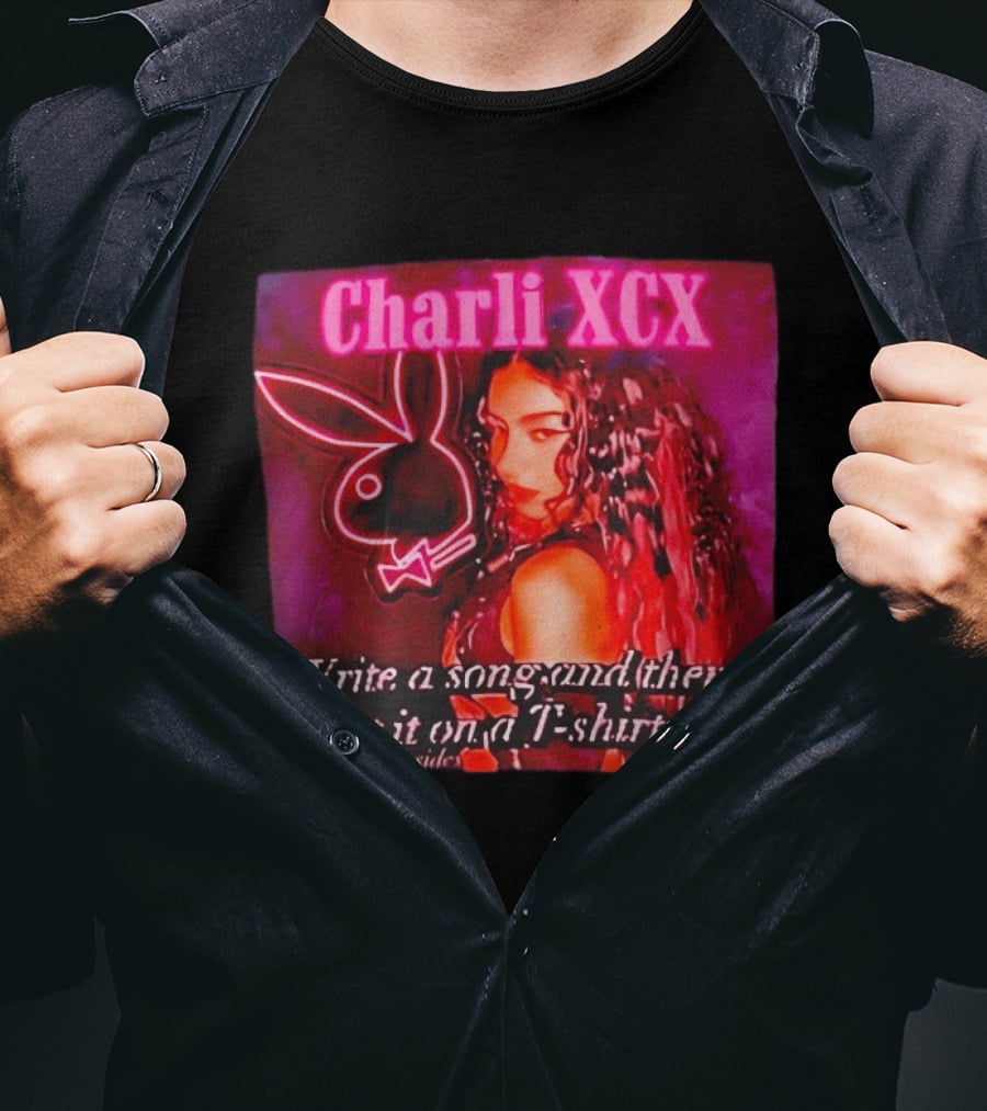 Charli XCX Write A Song And Then Print It On A CharliXCXbySide T-Shirt
