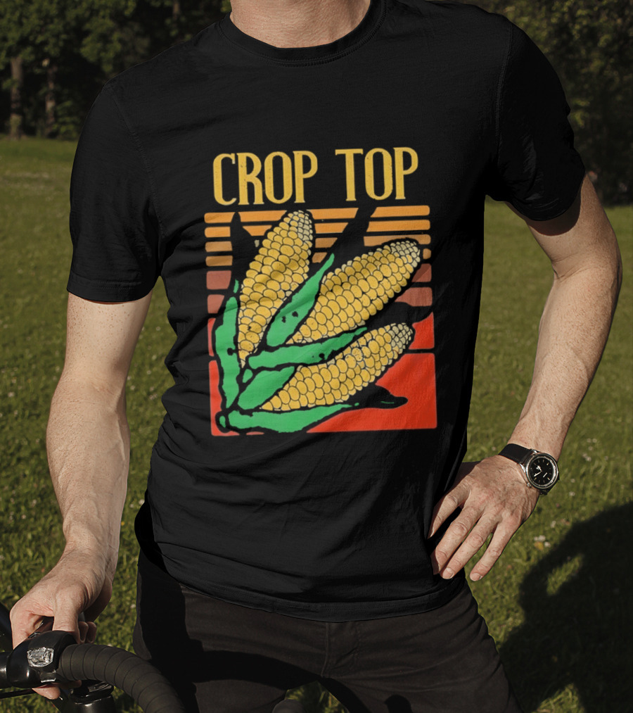 CROP TOP Corn Cobs Maize Sweetcorn Vegetable Agriculture Farm Harvest T-Shirt