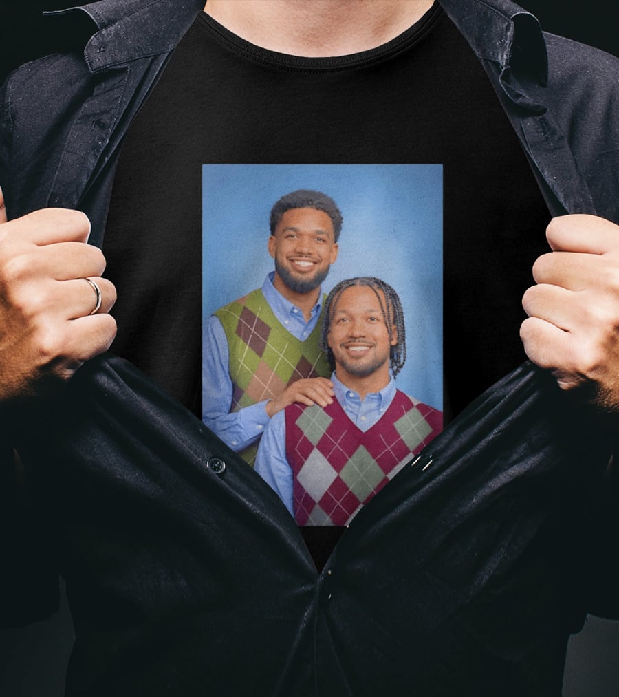 Jalen Brunson Karl Anthony Towns New York Knicks NBA Step Brothers Sweater Photo T-Shirt