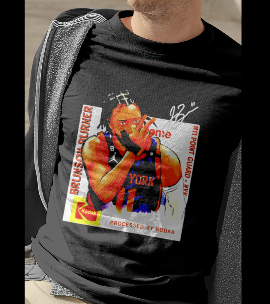 Jalen Brunson Burner New York Kodak #11 Point Guard NYY T-Shirt
