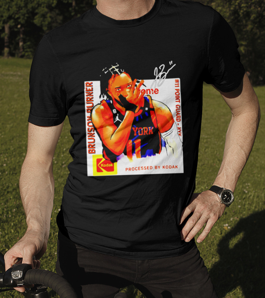 Jalen Brunson Burner New York Kodak #11 Point Guard NYY T-Shirt