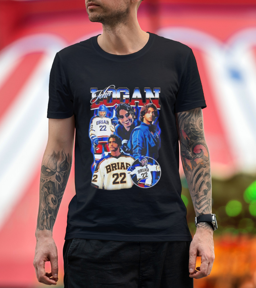 John Logan Briar 22 Hockey Collage T-Shirt