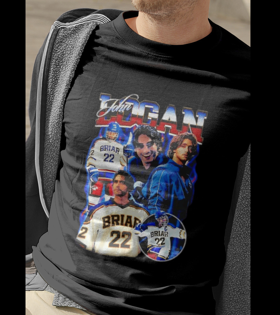 John Logan Briar 22 Hockey Collage T-Shirt