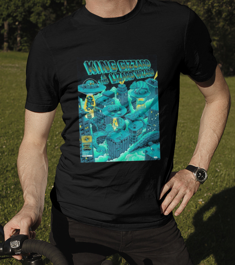 King Gizzard And The Lizard Wizard Forest Hills Stadium New York 2026 Event Reptilians Vs Alienoids August 20 21 T-Shirt