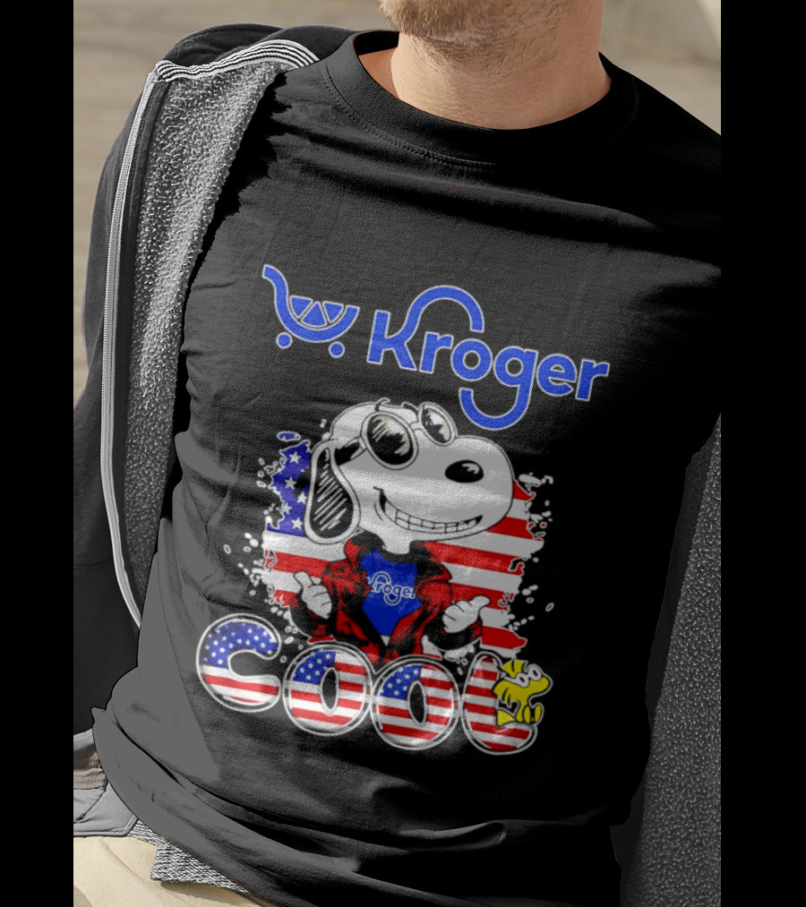 Kroger Snoopy USA Cool 250th Celebration T-Shirt