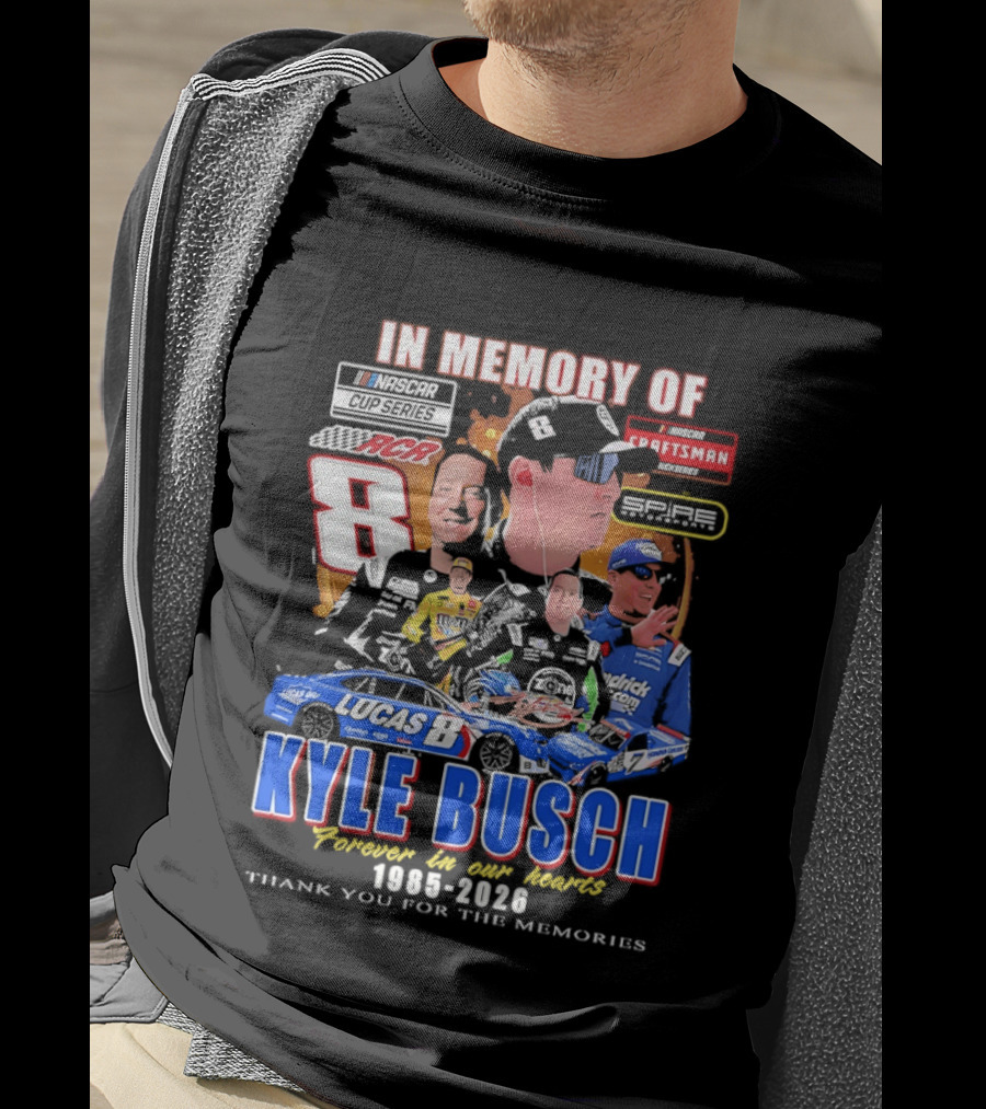 Kyle Busch Craftsman NASCAR Cup Truck Series RCR 8 In Memory 1985 2026 T-Shirt