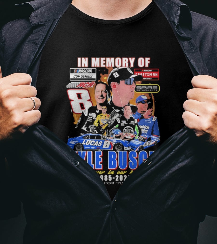 Kyle Busch Craftsman NASCAR Cup Truck Series RCR 8 In Memory 1985 2026 T-Shirt