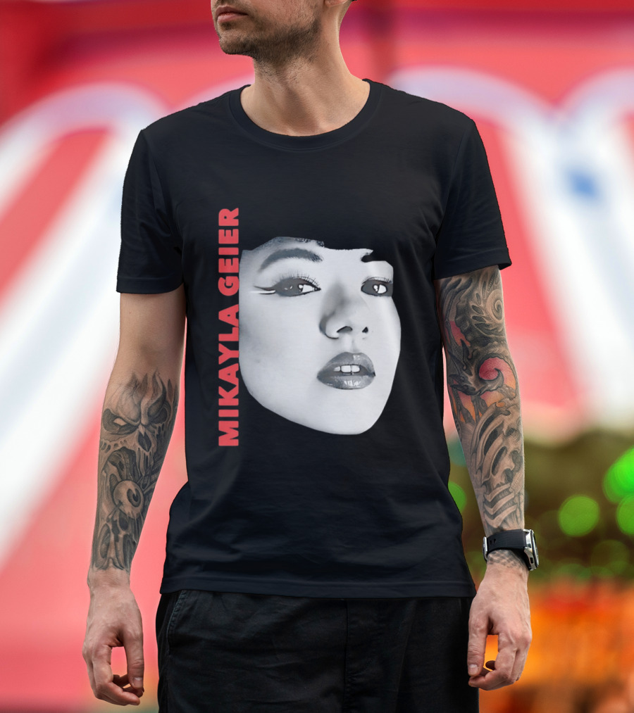 Mikayla Geier UK Tour Bold Monochrome T-Shirt