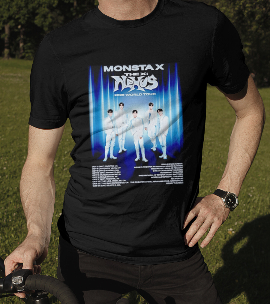 Monsta X The X Nexus 2026 World Tour Dates And Venues T-Shirt