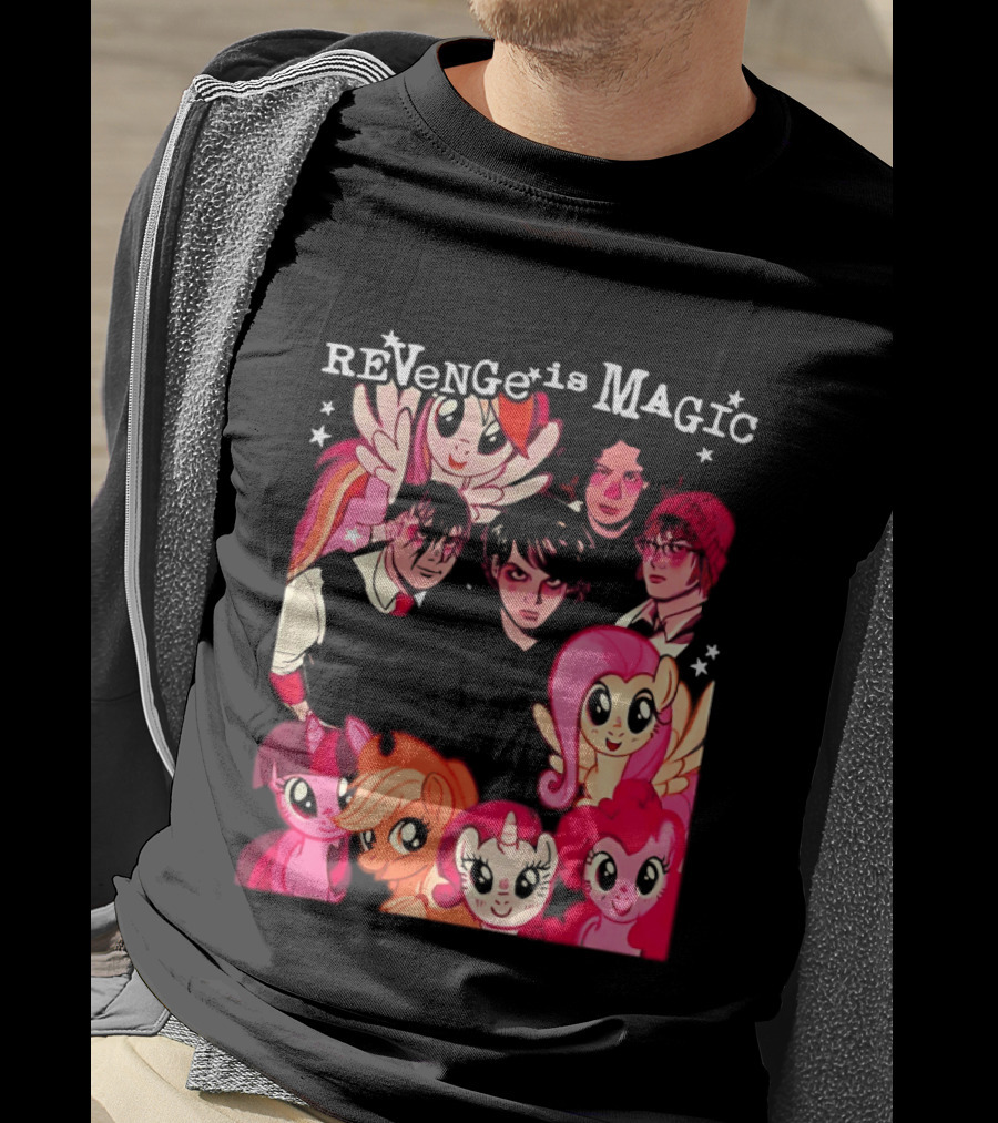 My Chemical Romance My Little Pony Revenge Is Magic Crossover Mashup T-Shirt