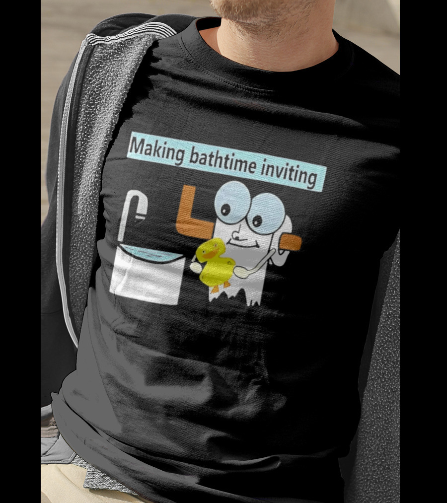 Making Bathtime Inviting No Face Spirited Away Rubber Duck Bathhouse T-Shirt