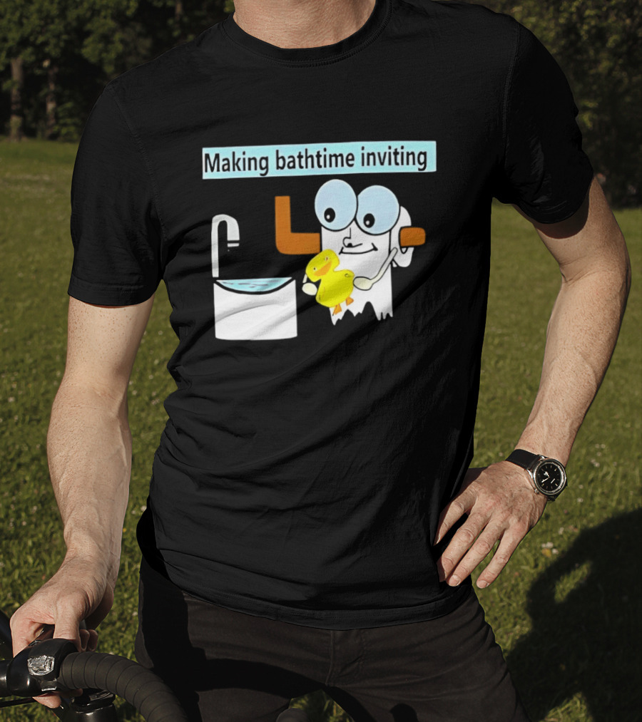 Making Bathtime Inviting No Face Spirited Away Rubber Duck Bathhouse T-Shirt