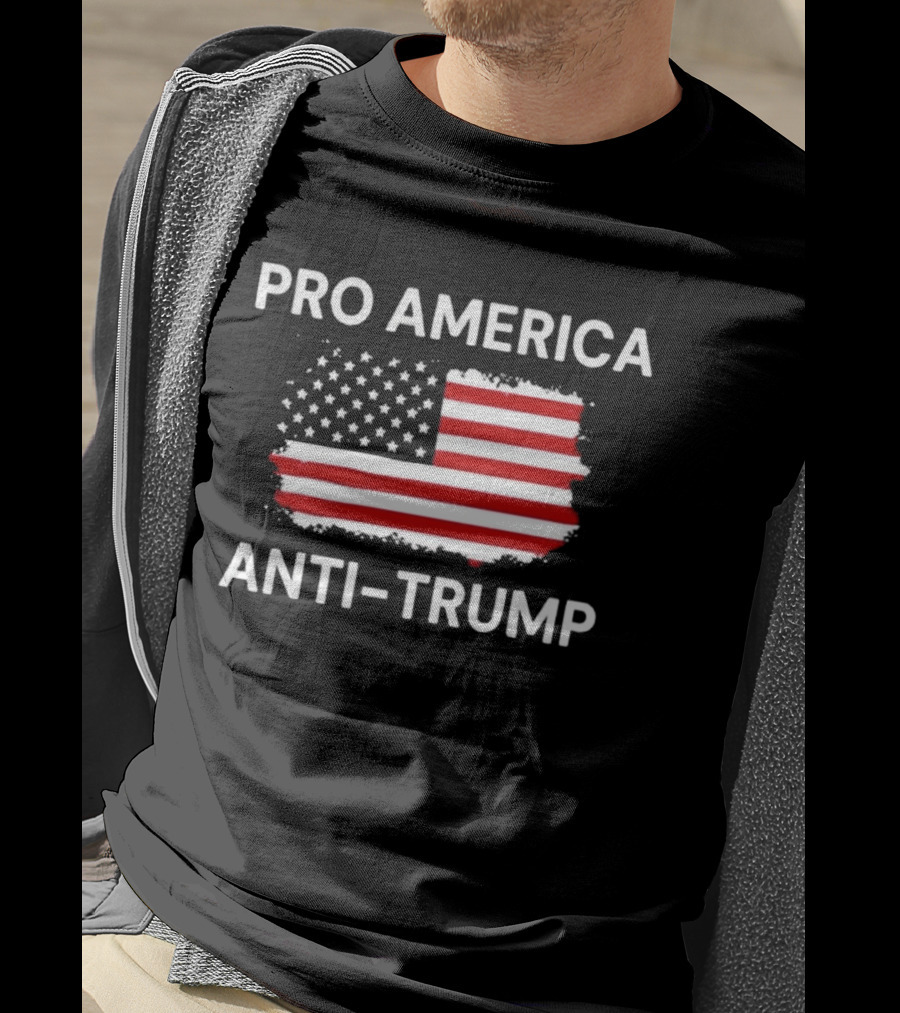 Pro America Anti Trump Flag T-Shirt