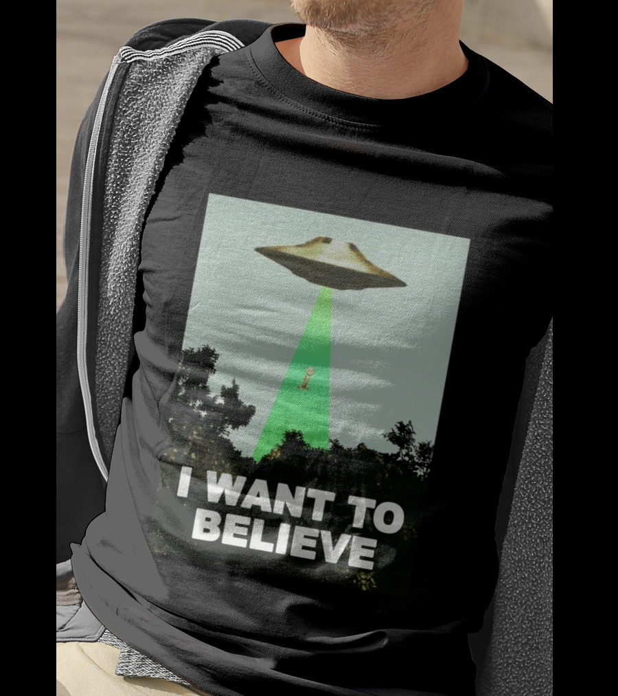 Premiun Spurs I Want To Believe UFO Trophy T-Shirt