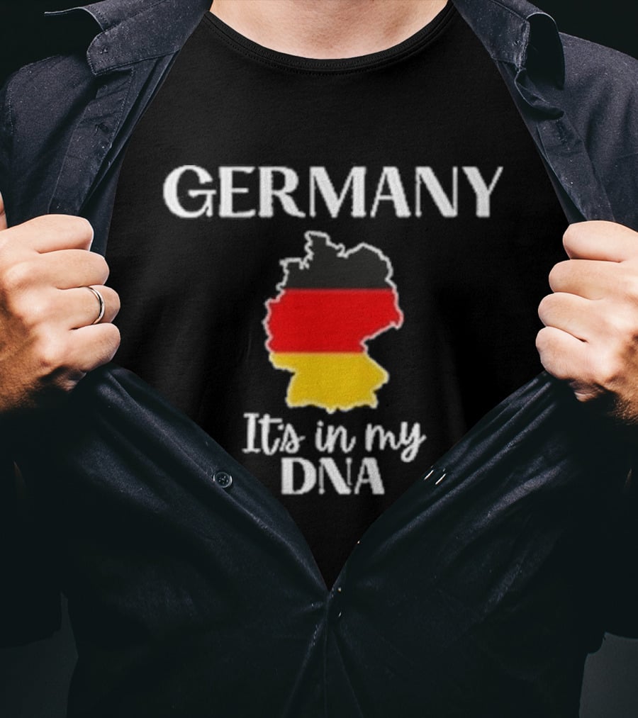Germany It's In My DNA Map Flag T-Shirt