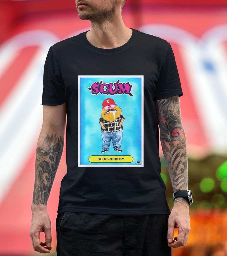 SCUM Slop Jockey Trading Card Gritty T-Shirt